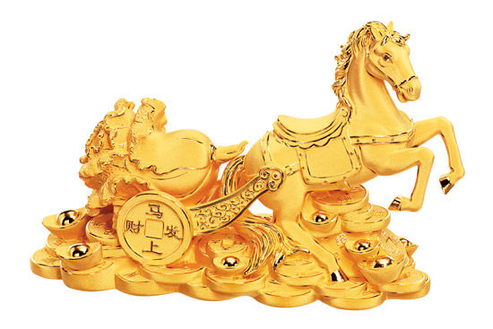 周大福匠心獨(dú)運(yùn) 千足金馬年生肖擺件，黃金藝術(shù)與祥瑞文化的璀璨交融